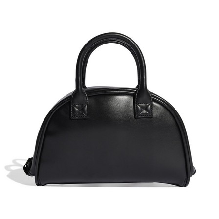 Women Polyurethane Trefoil Satchel Bag, Black, A701_ONE, large image number 3