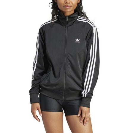Women Adicolor Classics Loose Firebird Track Top, Black, A701_ONE, large image number 0