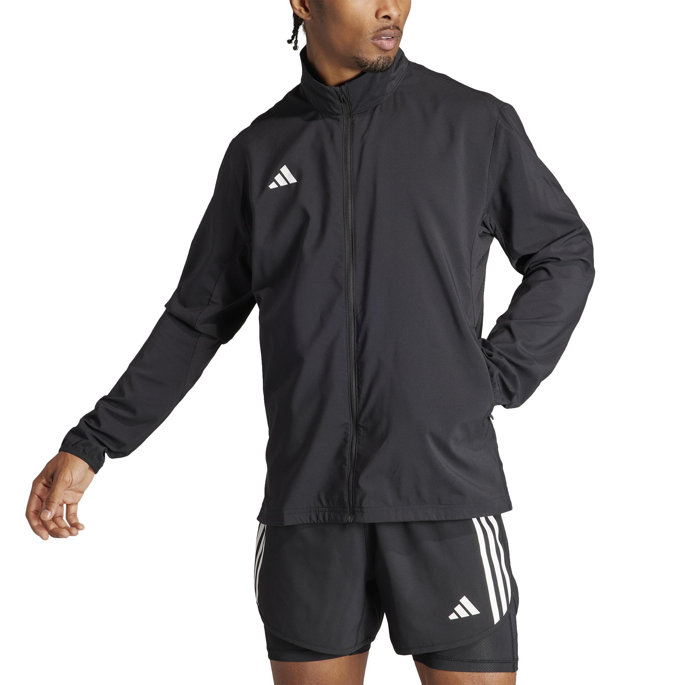 Men Adizero Essentials Running Jacket, Black, A701_ONE, large image number 0