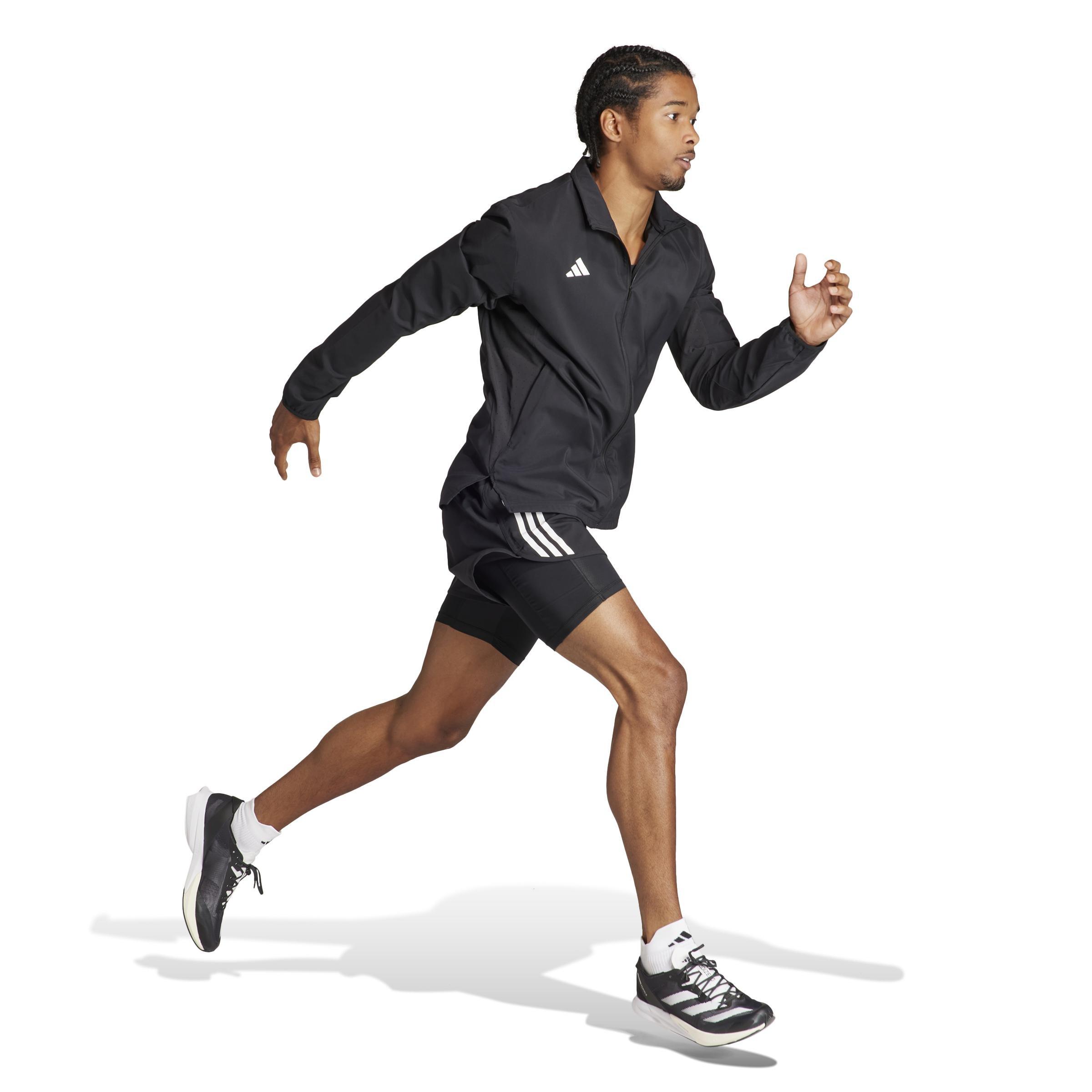 Adizero Essentials Running Jacket, Black, , large image number 1