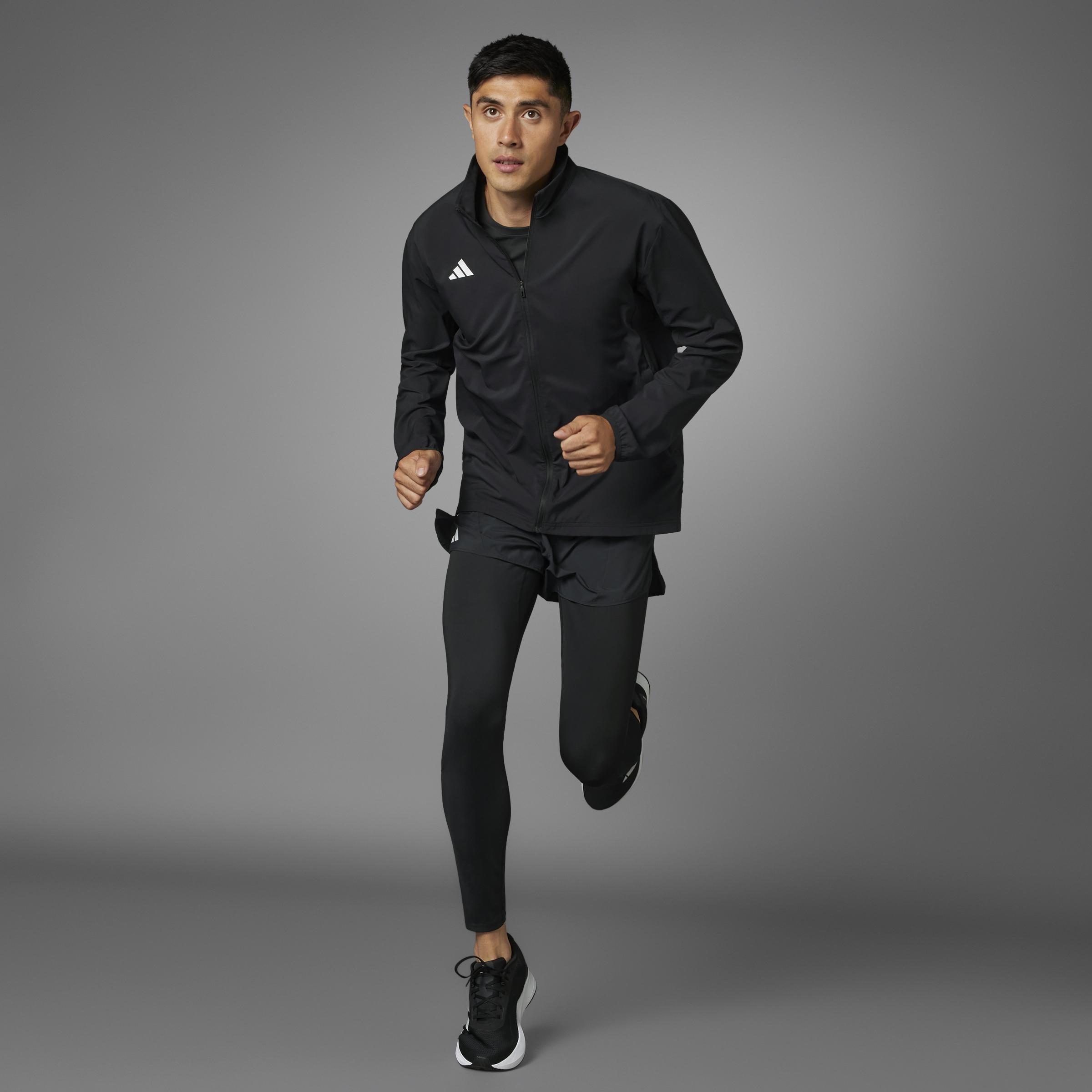 Men Adizero Essentials Running Jacket, Black, A701_ONE, large image number 10