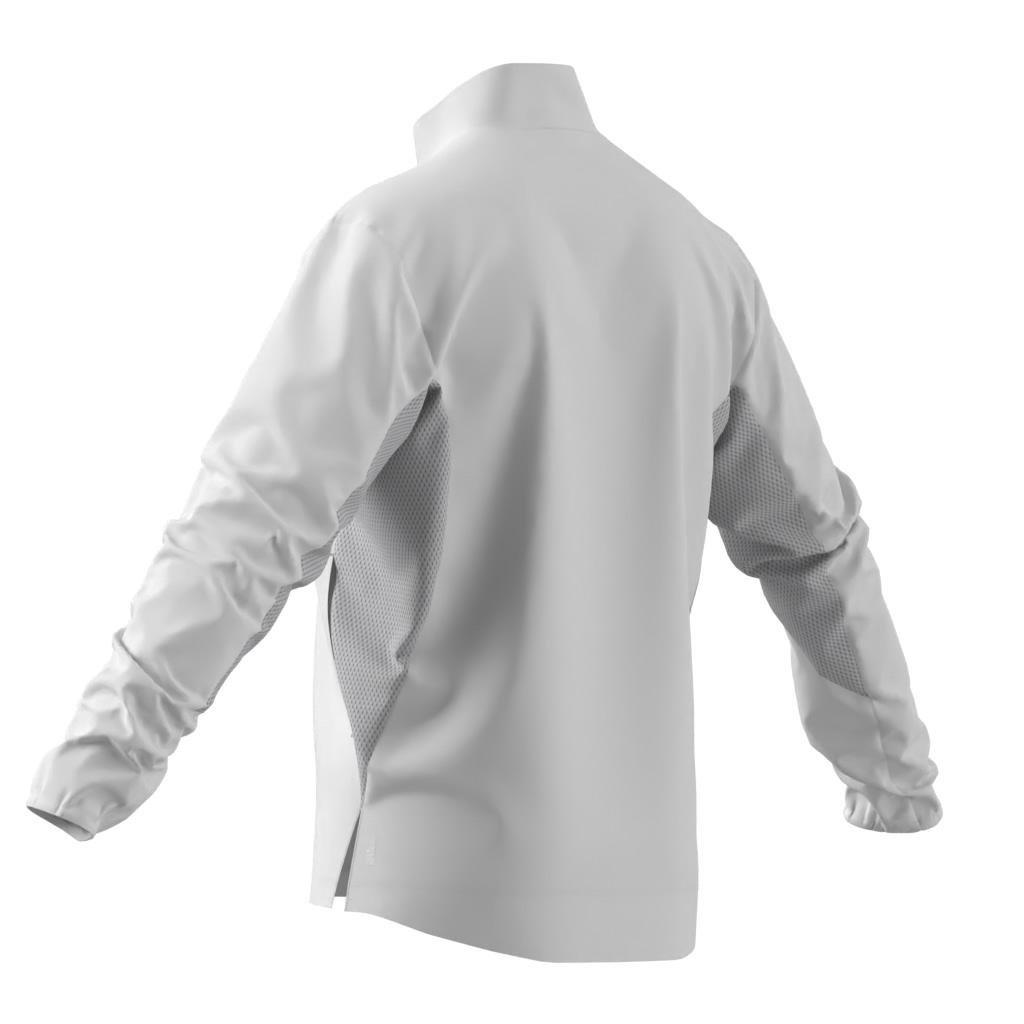 Adizero Essentials Running Jacket, White, A701_ONE, large image number 6