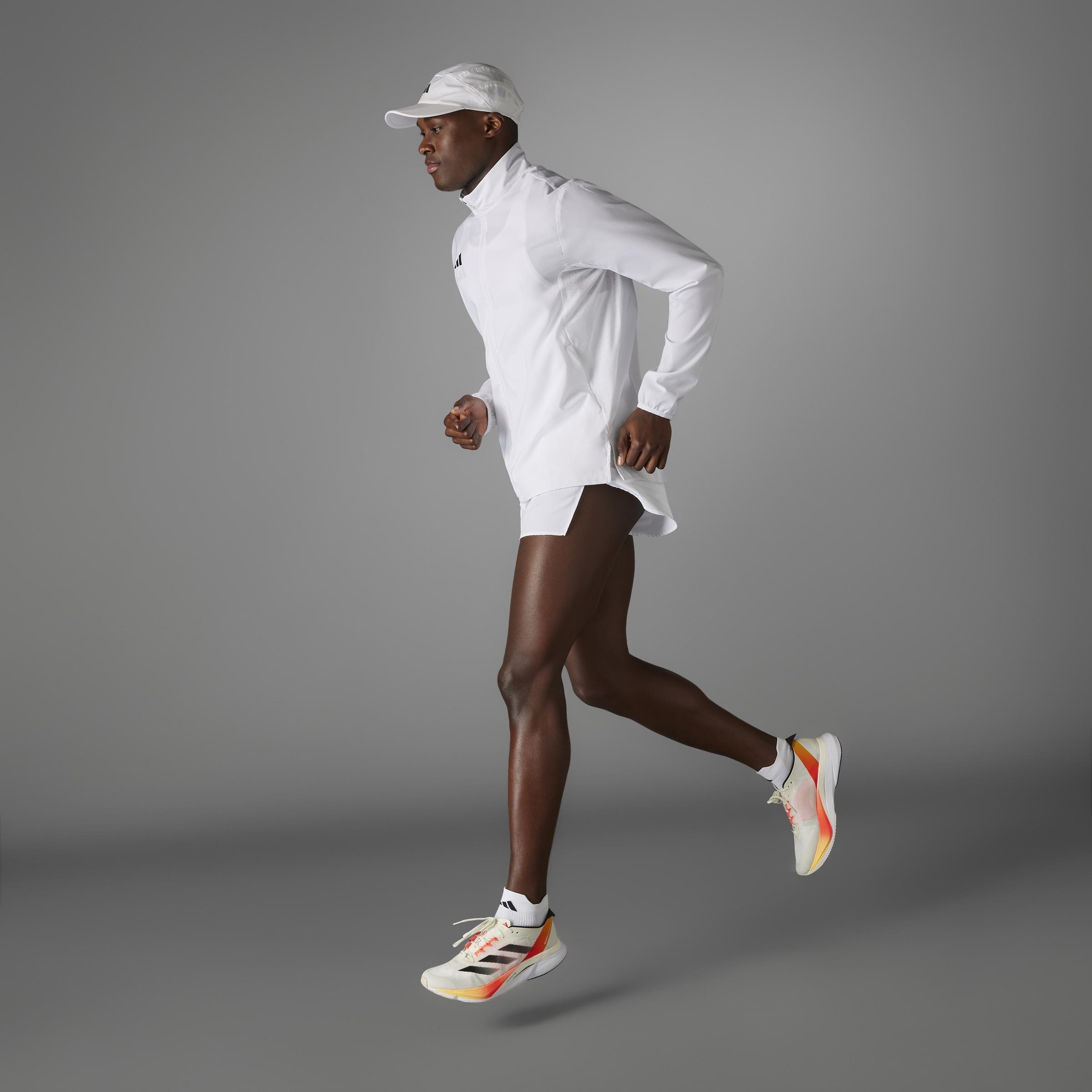 Adizero Essentials Running Jacket, White, , large image number 8
