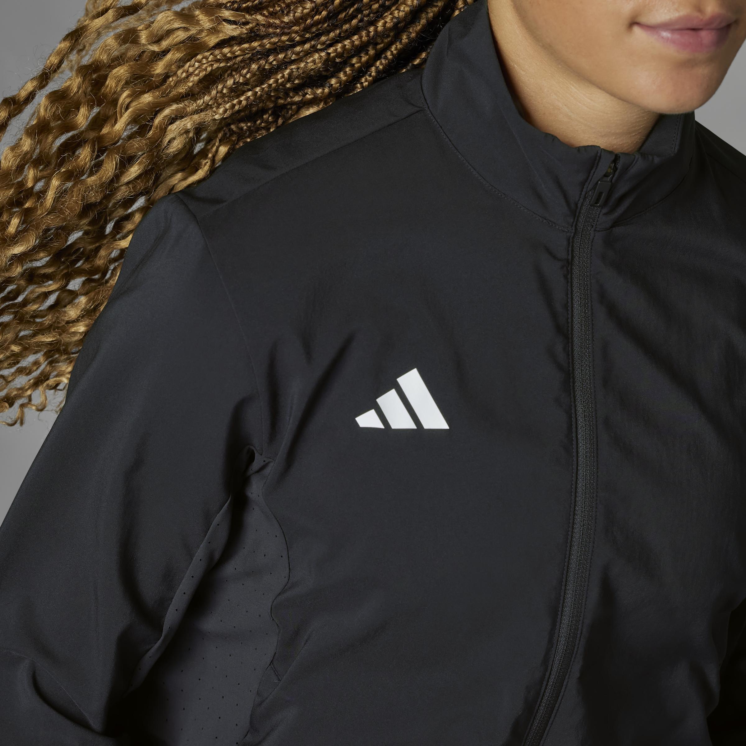 Adizero Essentials Running Jacket, Black, A701_ONE, large image number 11