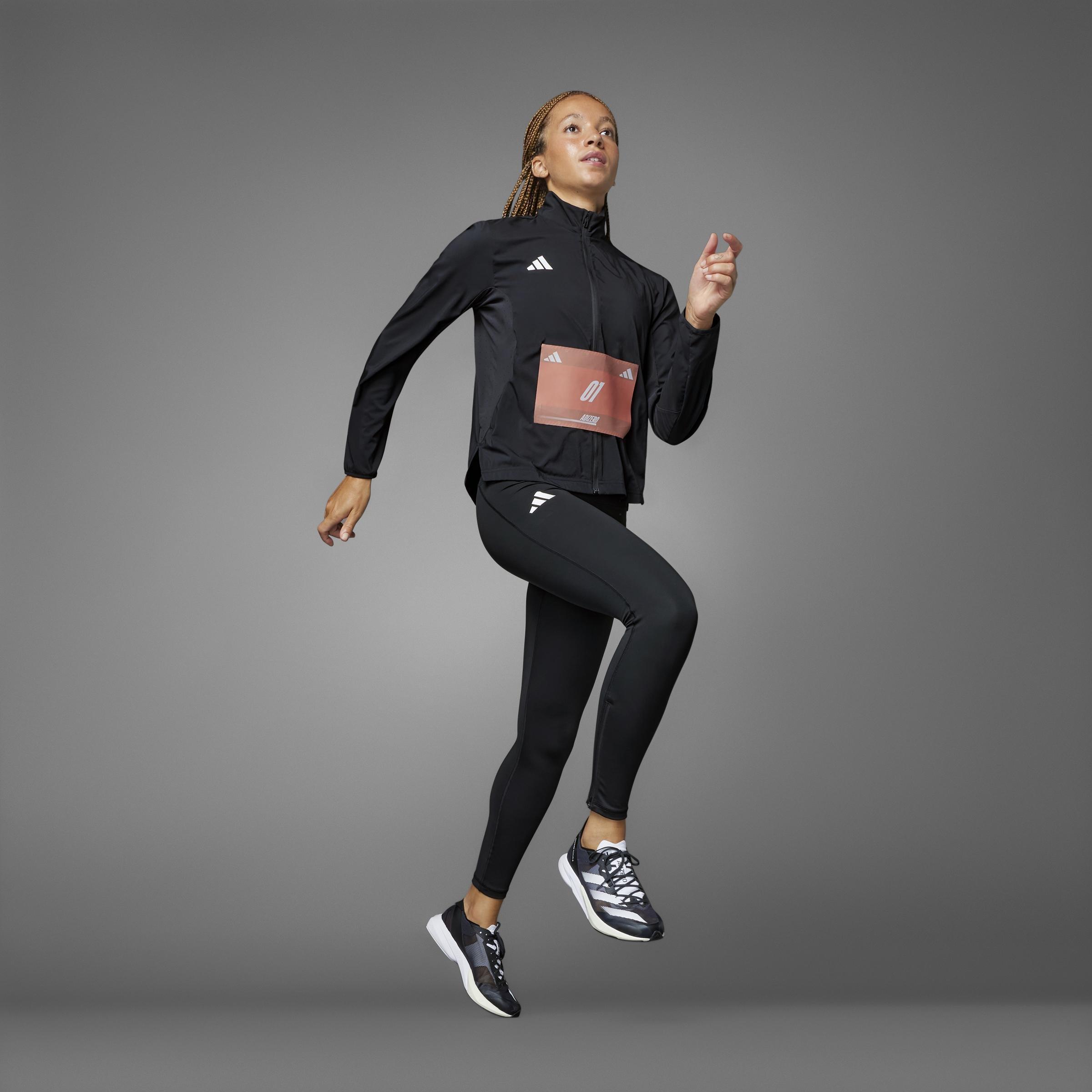 Women Adizero Essentials Running Jacket, Black, A701_ONE, large image number 13