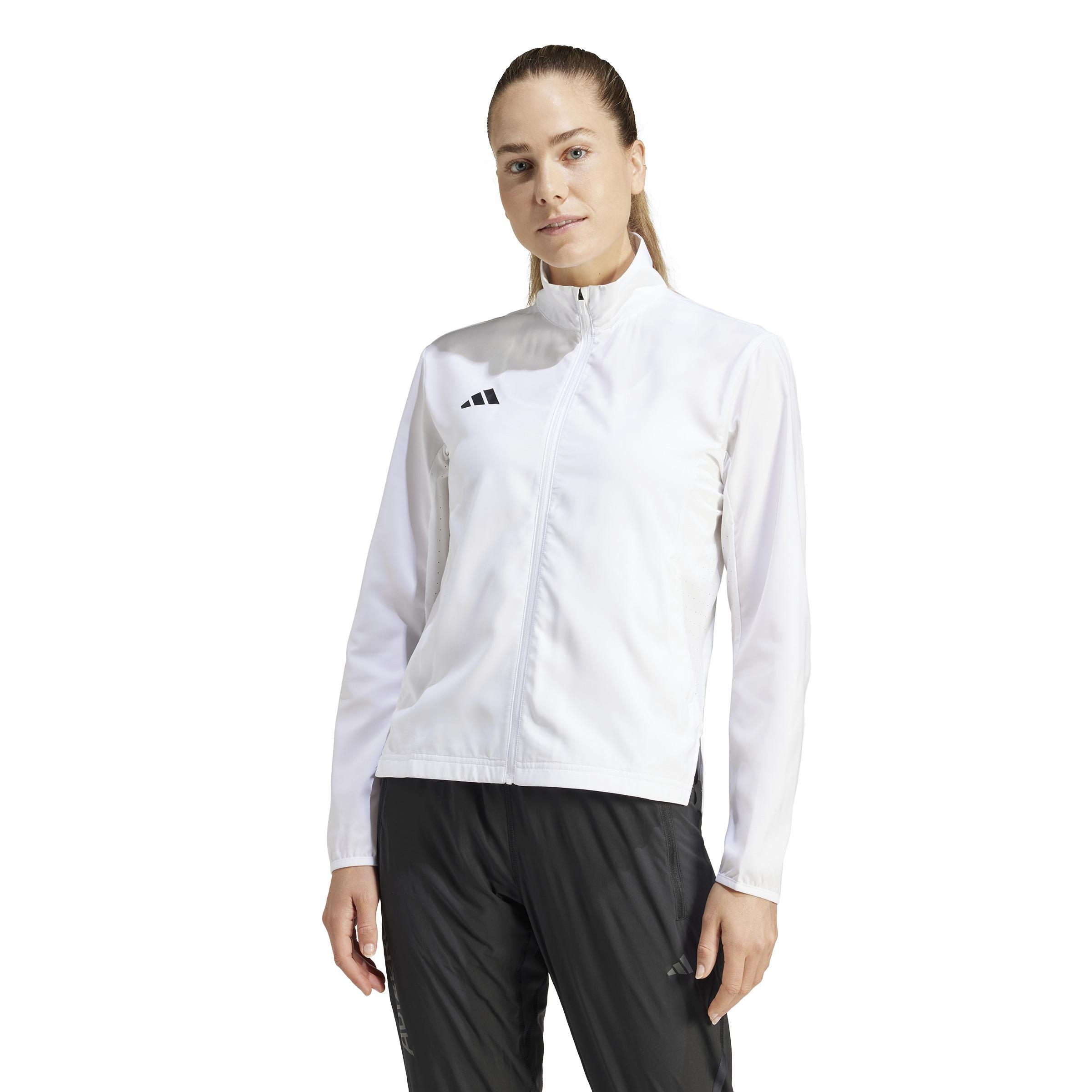 Women Adizero Essentials Running Jacket, White, A701_ONE, large image number 5