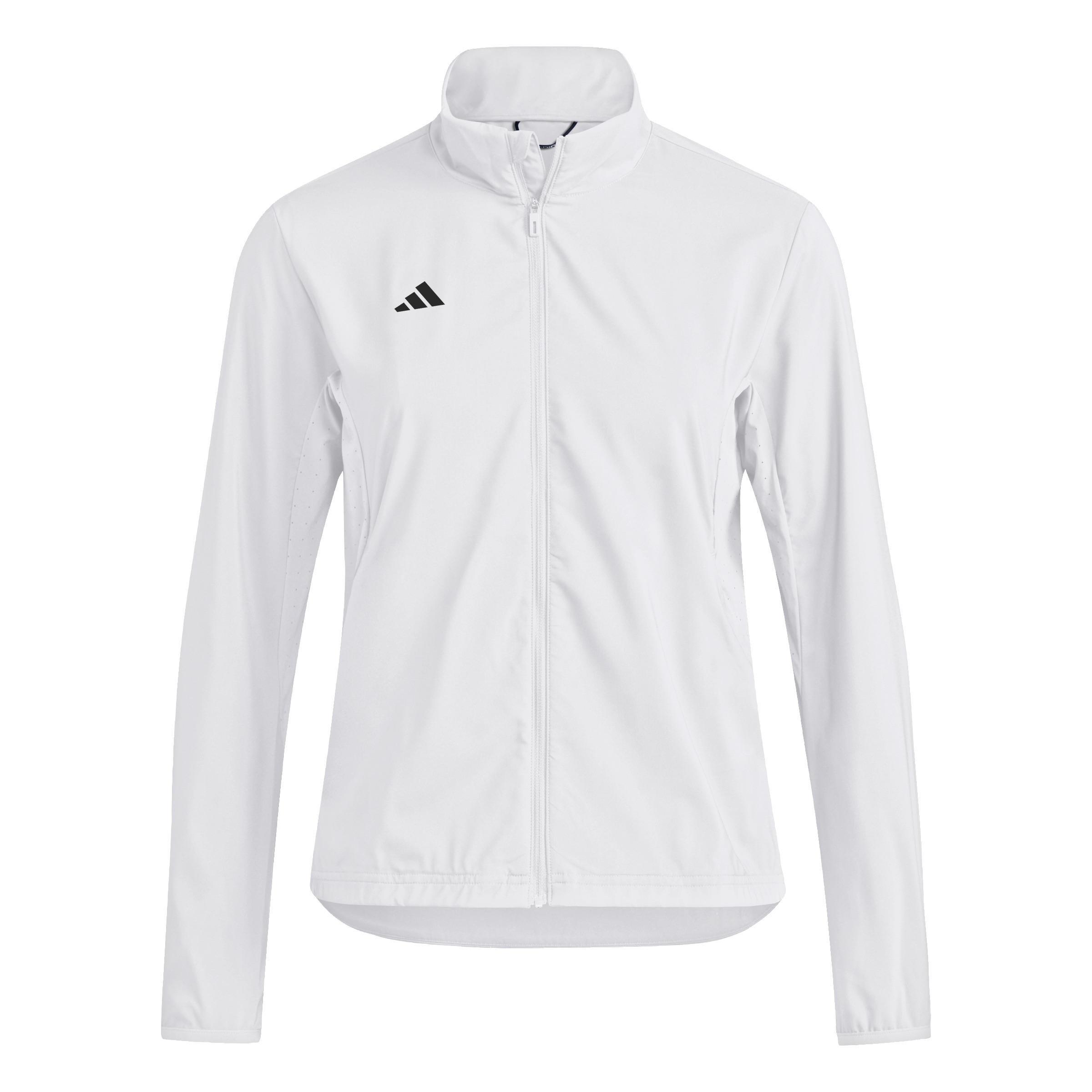 Adizero Essentials Running Jacket, White, A701_ONE, large image number 6