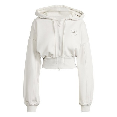 Women Stella Mccartney Sportswear Cropped Hoodie, White, A701_ONE, large image number 0
