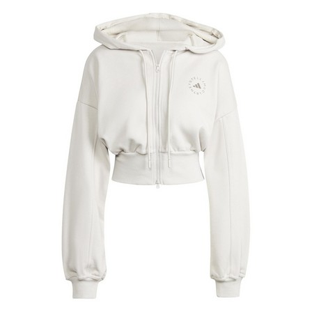 Women Stella Mccartney Sportswear Cropped Hoodie, White, A701_ONE, large image number 2