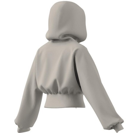 Women Stella Mccartney Sportswear Cropped Hoodie, White, A701_ONE, large image number 11