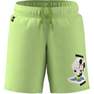 Kids Boys Adidas X Disney Mickey Mouse Swim Shorts, Green, A701_ONE, thumbnail image number 12