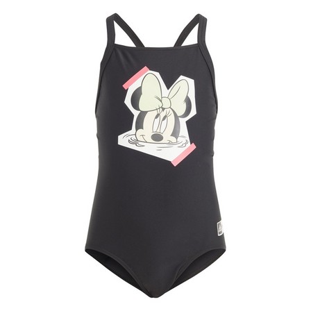 Kids Girls Adidas X Disney Minnie Vacation Memories Swimsuit, Black, A701_ONE, large image number 1
