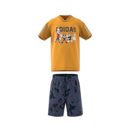 Kids Unisex Adidas X Disney Tee Set, Yellow, A701_ONE, large image number 7