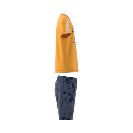 Kids Unisex Adidas X Disney Tee Set, Yellow, A701_ONE, large image number 9