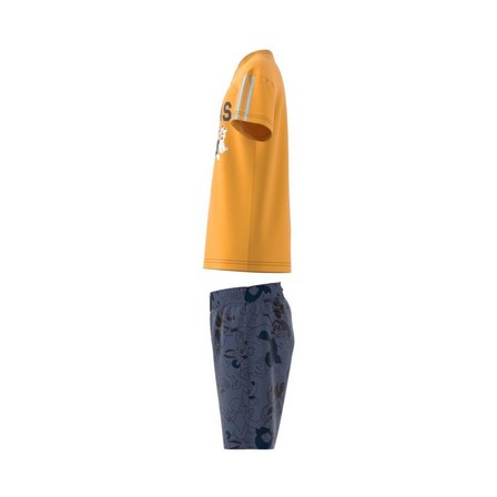 Kids Unisex Adidas X Disney Tee Set, Yellow, A701_ONE, large image number 13