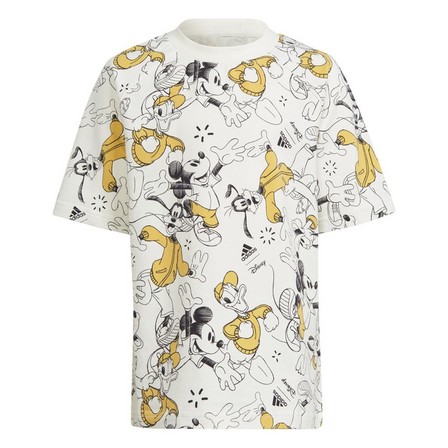 Kids Unisex Adidas X Disney T-Shirt, White, A701_ONE, large image number 2