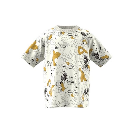 Kids Unisex Adidas X Disney T-Shirt, White, A701_ONE, large image number 8