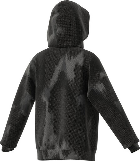 Kids Unisex Future Icons Allover Print Hoodie Kids, Black, A701_ONE, large image number 1