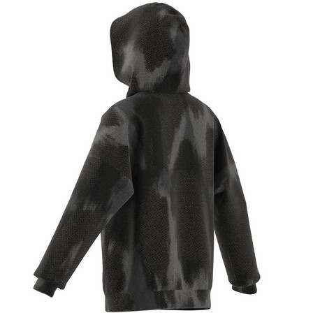 Kids Unisex Future Icons Allover Print Hoodie Kids, Black, A701_ONE, large image number 8