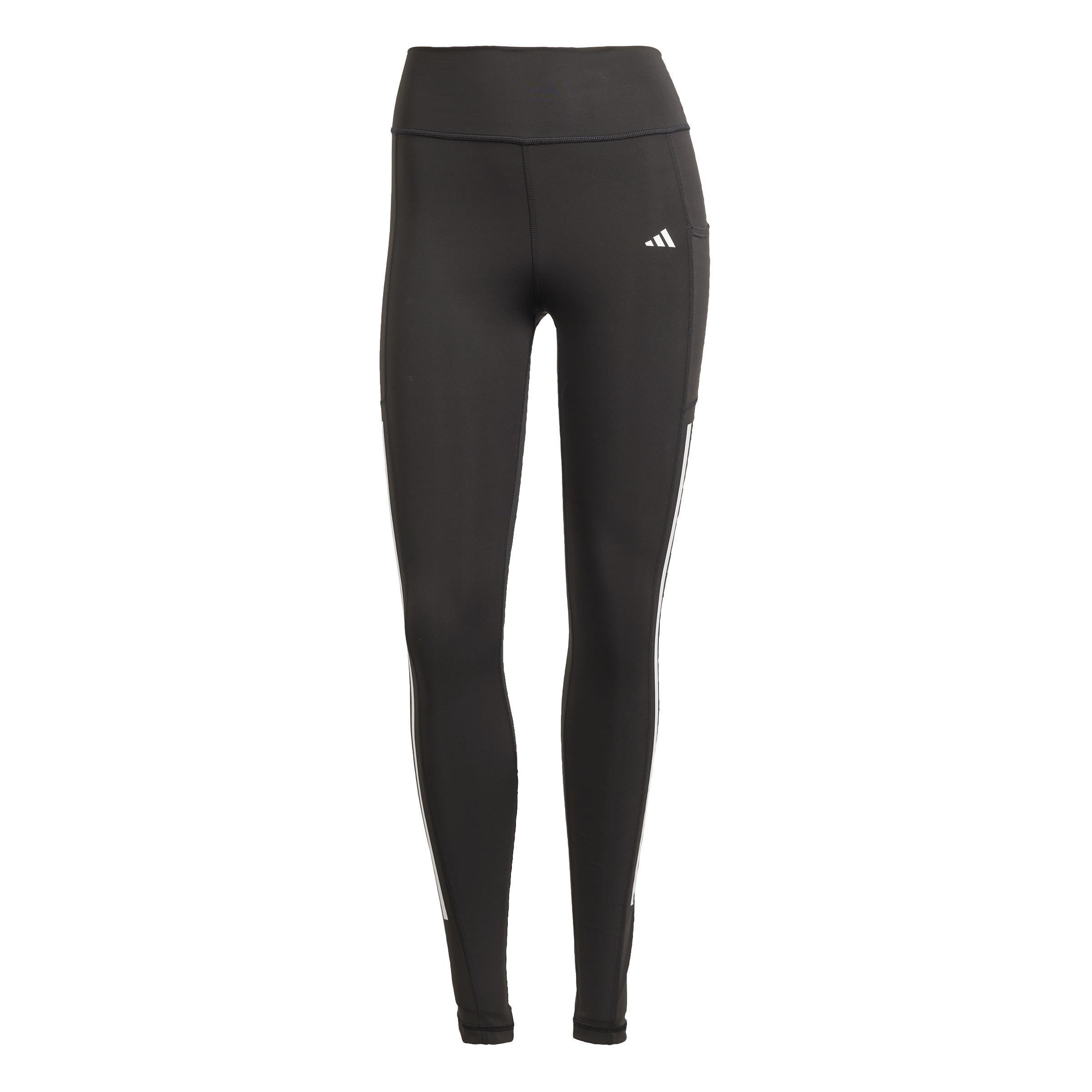Optime 3-Stripes Full-Length Leggings, Black, A701_ONE, large image number 0