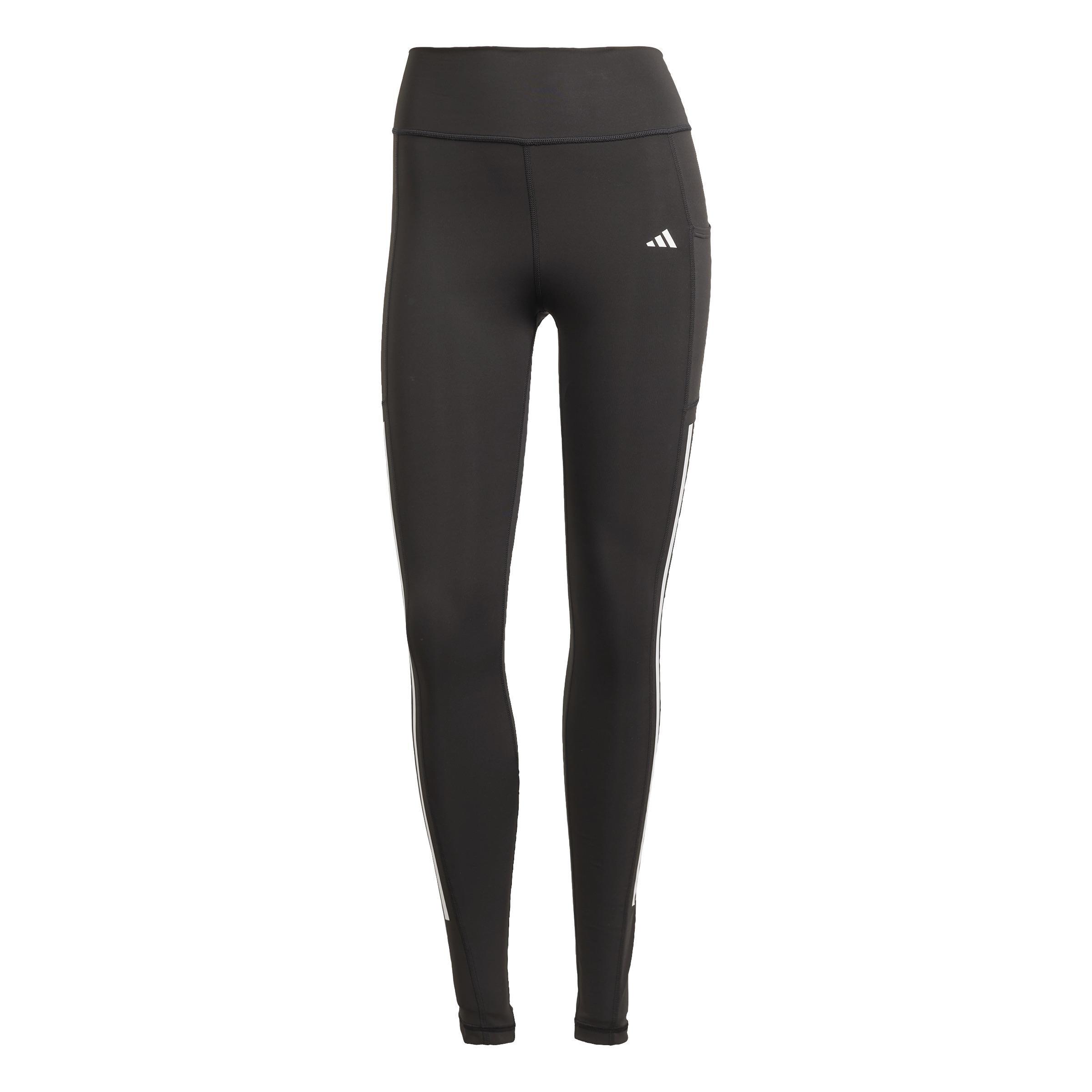 Optime 3-Stripes Full-Length Leggings, Black, A701_ONE, large image number 1