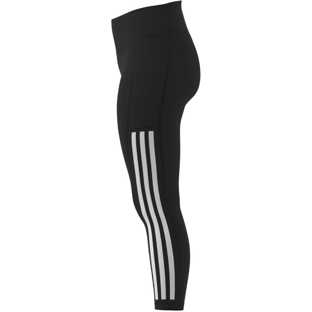 Optime 3-Stripes Full-Length Leggings, Black, A701_ONE, large image number 5