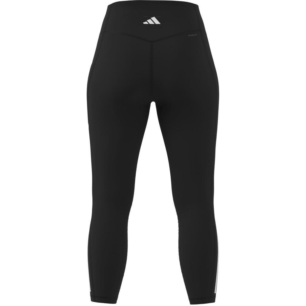 Optime 3-Stripes Full-Length Leggings, Black, A701_ONE, large image number 6