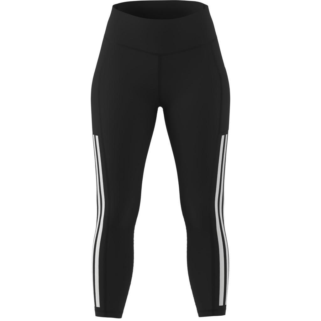 Optime 3-Stripes Full-Length Leggings, Black, A701_ONE, large image number 8