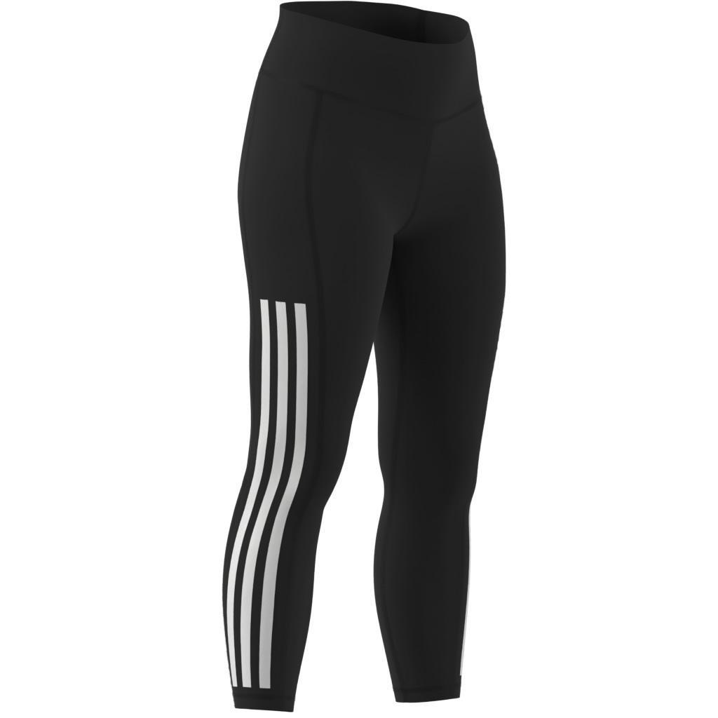 Optime 3-Stripes Full-Length Leggings, Black, A701_ONE, large image number 12