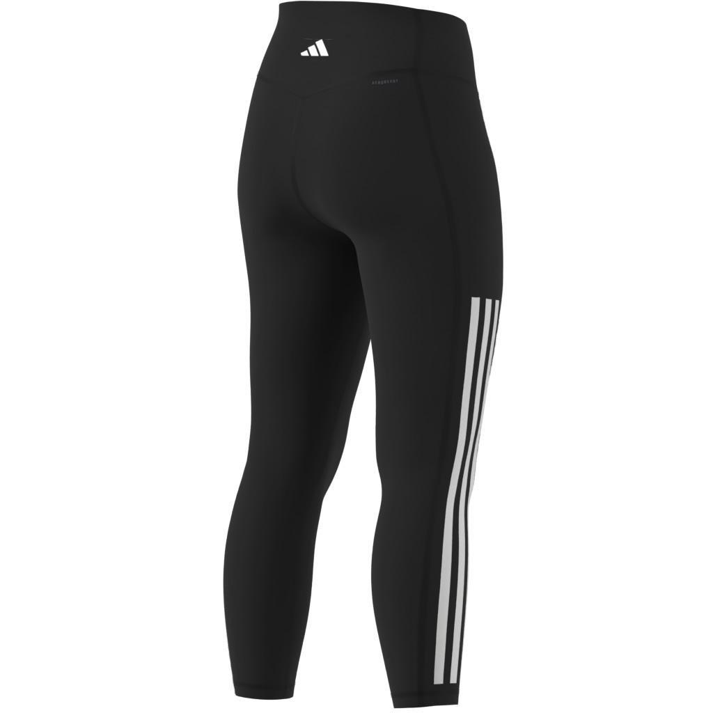 Optime 3-Stripes Full-Length Leggings, Black, , large image number 13