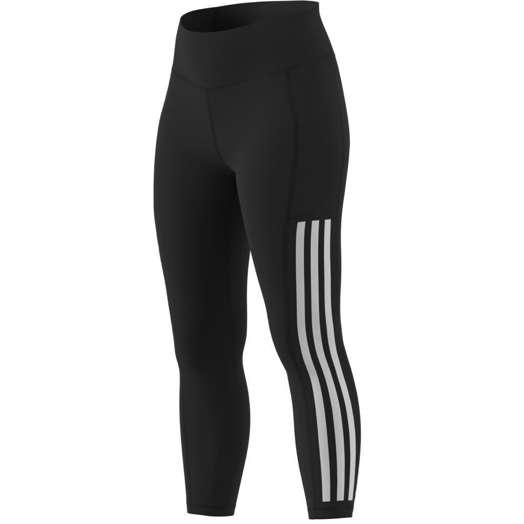 Optime 3-Stripes Full-Length Leggings, Black, A701_ONE, large image number 14