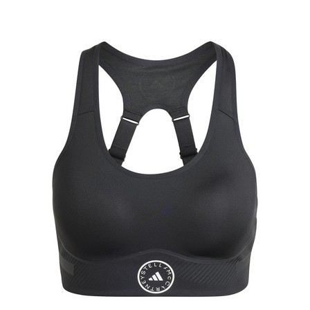 Women Adidas By Stella Mccartney Truepace High Support Sports Bra, Black, A701_ONE, large image number 1