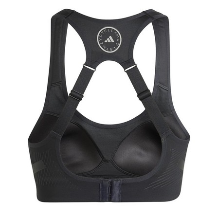 Women Adidas By Stella Mccartney Truepace High Support Sports Bra, Black, A701_ONE, large image number 4