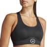 Women Adidas By Stella Mccartney Truepace High Support Sports Bra, Black, A701_ONE, thumbnail image number 6