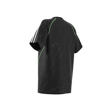 Women Short Sleeve Jersey Top, Black, A701_ONE, large image number 9
