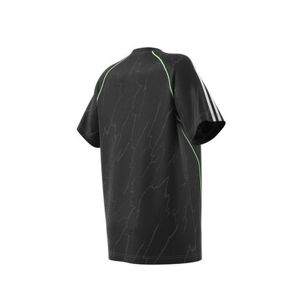 Women Short Sleeve Jersey Top, Black, A701_ONE, large image number 11