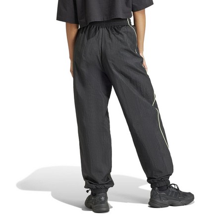 Women Loose Parachute Trousers, Black, A701_ONE, large image number 2