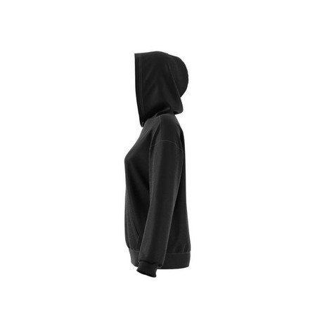 Women Embellished Oversized Hoodie, Black, A701_ONE, large image number 3