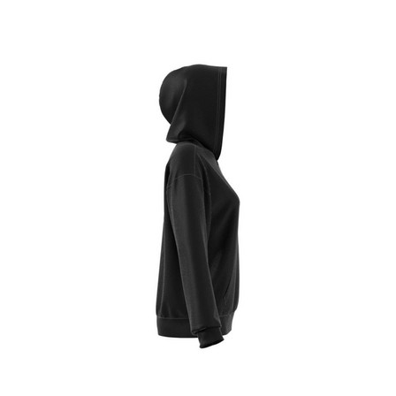 Women Embellished Oversized Hoodie, Black, A701_ONE, large image number 4