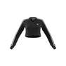 Women Long Sleeve Cropped Jersey, Black, A701_ONE, thumbnail image number 10