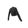 Women Long Sleeve Cropped Jersey, Black, A701_ONE, thumbnail image number 11