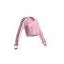 Women Long Sleeve Cropped Jersey, Pink, A701_ONE, thumbnail image number 7