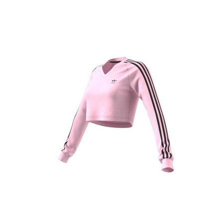 Women Long Sleeve Cropped Jersey, Pink, A701_ONE, large image number 8
