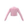 Women Long Sleeve Cropped Jersey, Pink, A701_ONE, thumbnail image number 10
