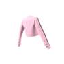 Women Long Sleeve Cropped Jersey, Pink, A701_ONE, thumbnail image number 11