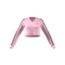 Women Long Sleeve Cropped Jersey, Pink, A701_ONE, thumbnail image number 12