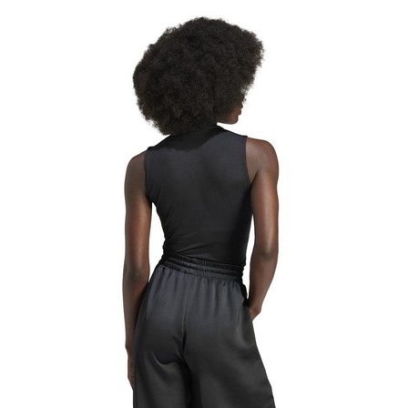 Women Sleeveless Bodysuit, Black, A701_ONE, large image number 3