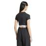 Women Tape Waistband T-Shirt, Black, A701_ONE, thumbnail image number 3