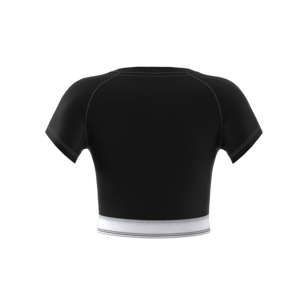 adidas - Women Tape Waistband T-Shirt, Black