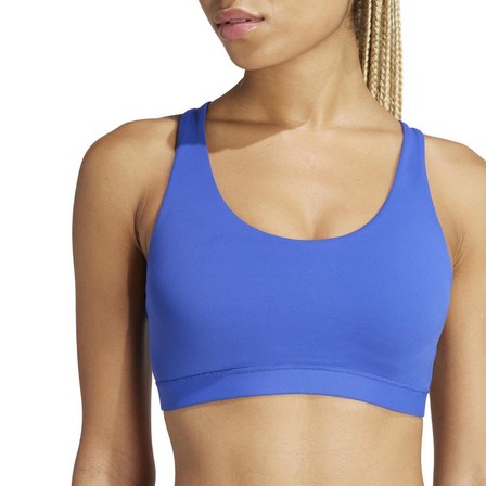 Women All Me Medium-Support Bra, Blue, A701_ONE, large image number 0